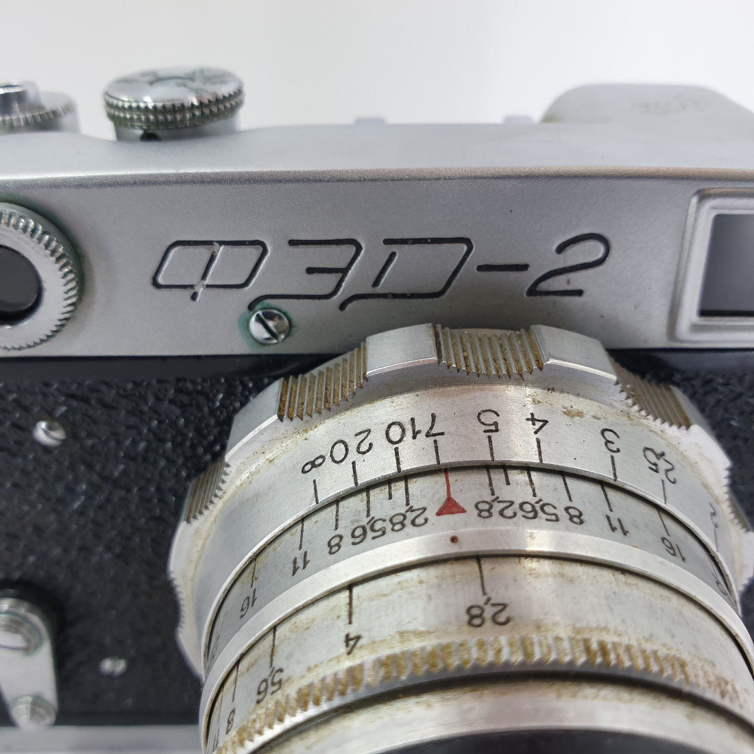 Фотоаппарат "ФЭД-2" с чехлом. Картинка 7